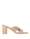 Stuart Weitzman Woman Sandals Sand Size 10.5 Soft Leather In Beige