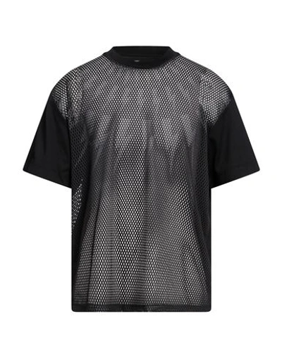 Neil Barrett Man T-shirt Black Size Xl Cotton, Polyester