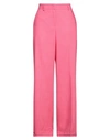 Msgm Woman Pants Fuchsia Size 8 Viscose, Polyester, Elastane In Pink