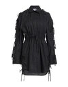 Msgm Woman Mini Dress Black Size 8 Cotton
