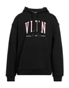 Valentino Garavani Man Sweatshirt Black Size Xxl Cotton In Black