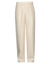 Golden Goose Man Pants Beige Size 36 Lyocell, Linen In Beige