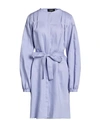 Rochas Woman Mini Dress Lilac Size 8 Rayon, Linen In Purple