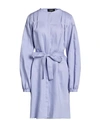 Rochas Woman Mini Dress Lilac Size 6 Rayon, Linen In Purple