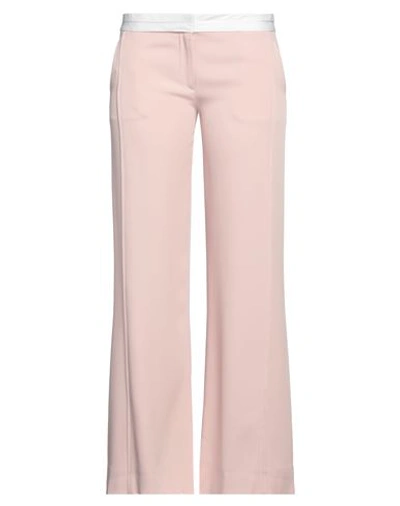 Victoria Beckham Woman Pants Pink Size 8 Acetate, Viscose, Polyester, Cotton