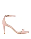 Stuart Weitzman Woman Sandals Light Brown Size 5 Soft Leather In Pink