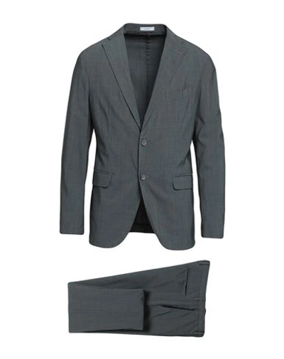 Boglioli Man Suit Lead Size 38 Virgin Wool, Silk, Polyamide, Elastane In Grey