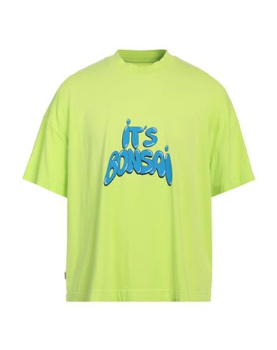 BONSAI BONSAI MAN T-SHIRT ACID GREEN SIZE XL COTTON