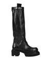 Rick Owens Man Knee Boots Black Size 11 Soft Leather