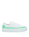 Gcds Woman Sneakers Green Size 10 Leather