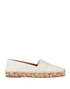 Chloé Canvas And Multicolor Woven Sole Espadrilles In White