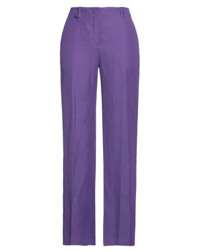 Jacquemus Le Pantalon Cordao Twill Straight-leg Pants In Purple