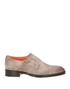 Santoni Man Loafers Dove Grey Size 12 Soft Leather