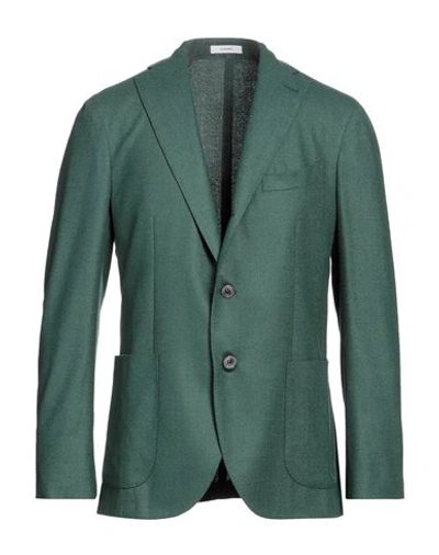 Boglioli Man Blazer Green Size 42 Wool, Polyamide