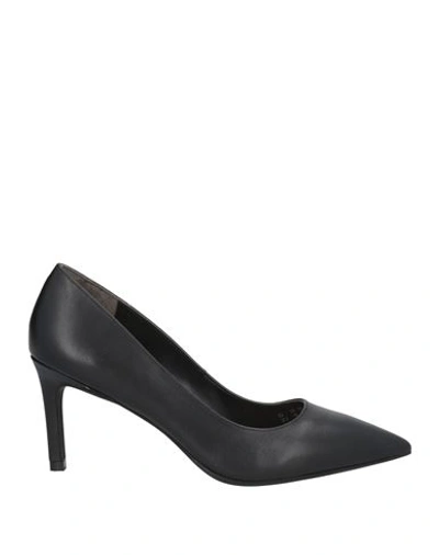 Stuart Weitzman Woman Pumps Black Size 7.5 Calfskin