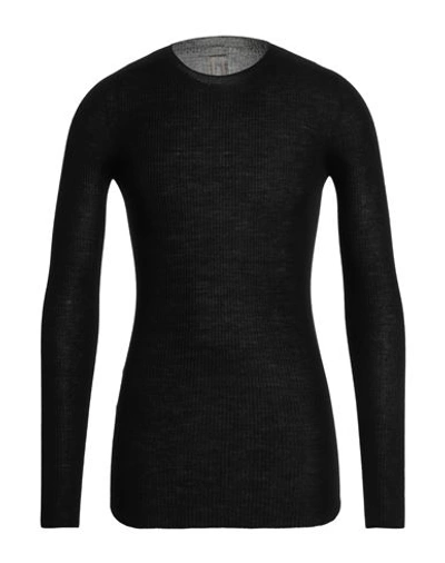 Rick Owens Man Sweater Black Size S Virgin Wool