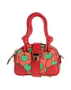 MOSCHINO MOSCHINO WOMAN HANDBAG RED SIZE - LEATHER, TEXTILE FIBERS