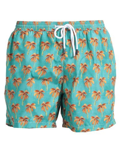 Barba Napoli Man Swim Trunks Emerald Green Size Xxl Polyester