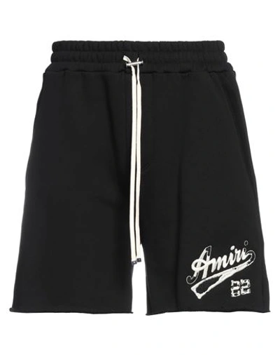 Amiri Man Shorts & Bermuda Shorts Black Size L Cotton