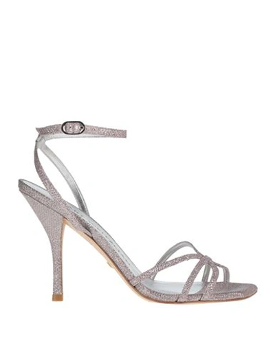 STUART WEITZMAN STUART WEITZMAN WOMAN SANDALS ANTIQUE ROSE SIZE 7.5 TEXTILE FIBERS