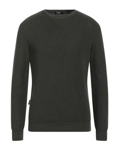 C'n'c' Costume National Man Sweater Military Green Size Xl Cotton, Acrylic