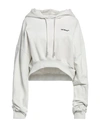 Off-white Woman Sweatshirt White Size S Cotton, Elastane In White