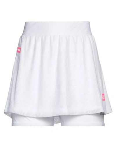 Ea7 Woman Mini Skirt White Size Xxs Polyamide, Elastane, Polyester In White