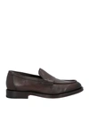 Santoni Man Loafers Dark Brown Size 11 Leather