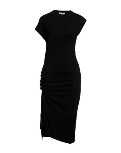 Rabanne Woman Midi Dress Black Size 2 Viscose, Elastane
