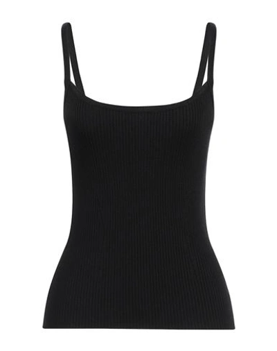 Chloé Woman Top Black Size L Wool, Cashmere, Polyamide, Elastane