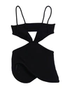 Off-white Woman Top Black Size 6 Viscose, Polyester, Polyamide, Elastane In Black