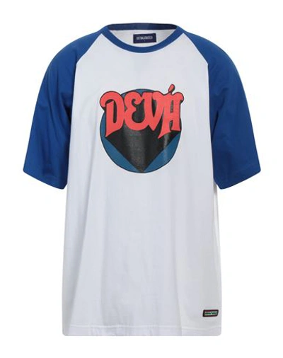 Deva States Devá States Man T-shirt Bright Blue Size Xl Cotton