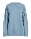 Chloé Woman Sweatshirt Light Blue Size L Cotton, Elastane