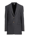 Burberry Woman Blazer Steel Grey Size 6 Wool In Grey