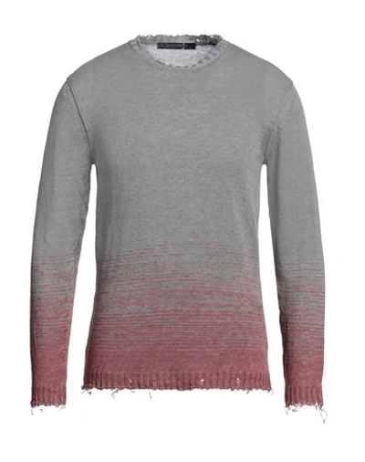 Messagerie Man Sweater Grey Size 44 Linen