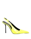 Saint Laurent Kiss 115mm Slingback Pumps In Yellow