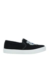 Kenzo Man Sneakers Black Size 12 Textile Fibers In Black