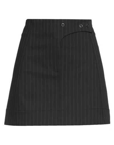 Ganni Woman Mini Skirt Black Size 8/10 Recycled Polyester, Viscose, Elastane