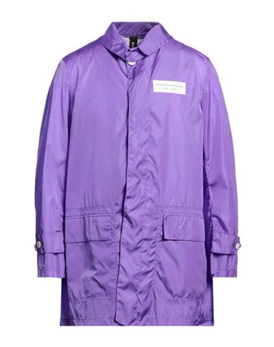 Mackintosh Man Overcoat Purple Size Xl Nylon