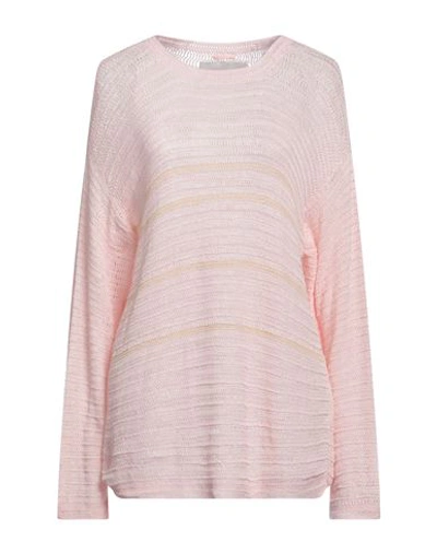 Bode Woman Sweater Pink Size M Cotton