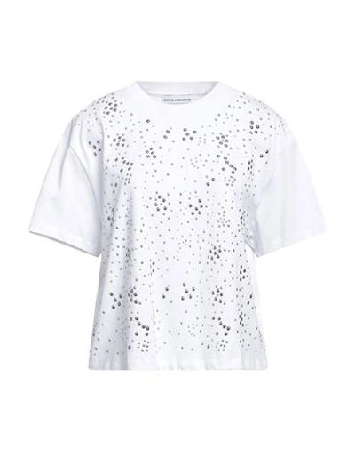 Paco Rabanne Woman T-shirt White Size M Cotton