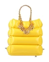 MOSCHINO MOSCHINO WOMAN HANDBAG YELLOW SIZE - RUBBER