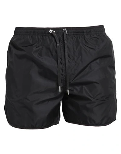 Neil Barrett Man Swim Trunks Black Size L Polyester