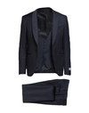 Canali Man Suit Midnight Blue Size 40 Wool In Blue