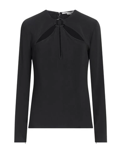 Stella Mccartney Woman Top Black Size 4-6 Viscose, Acetate, Elastane