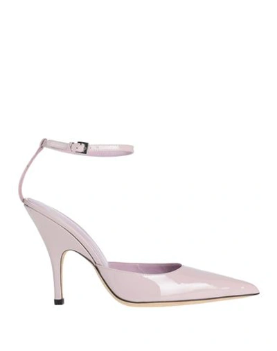BY FAR BY FAR WOMAN PUMPS LILAC SIZE 8 SOFT LEATHER