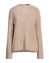 Chloé Woman Sweater Beige Size S Wool, Silk, Cashmere In Beige