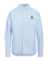 Kenzo Man Shirt Sky Blue Size 16 Cotton