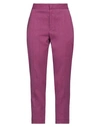 Isabel Marant Woman Pants Mauve Size 8 Hemp, Viscose, Elastane In Purple
