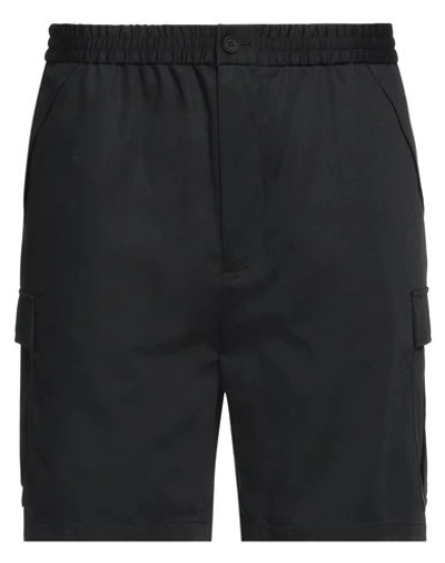 Burberry Man Shorts & Bermuda Shorts Black Size L Cotton